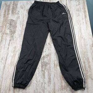 vintage 90s Adidas Jogger Track Pants, Lined, Sz XL logo Blokecore‎